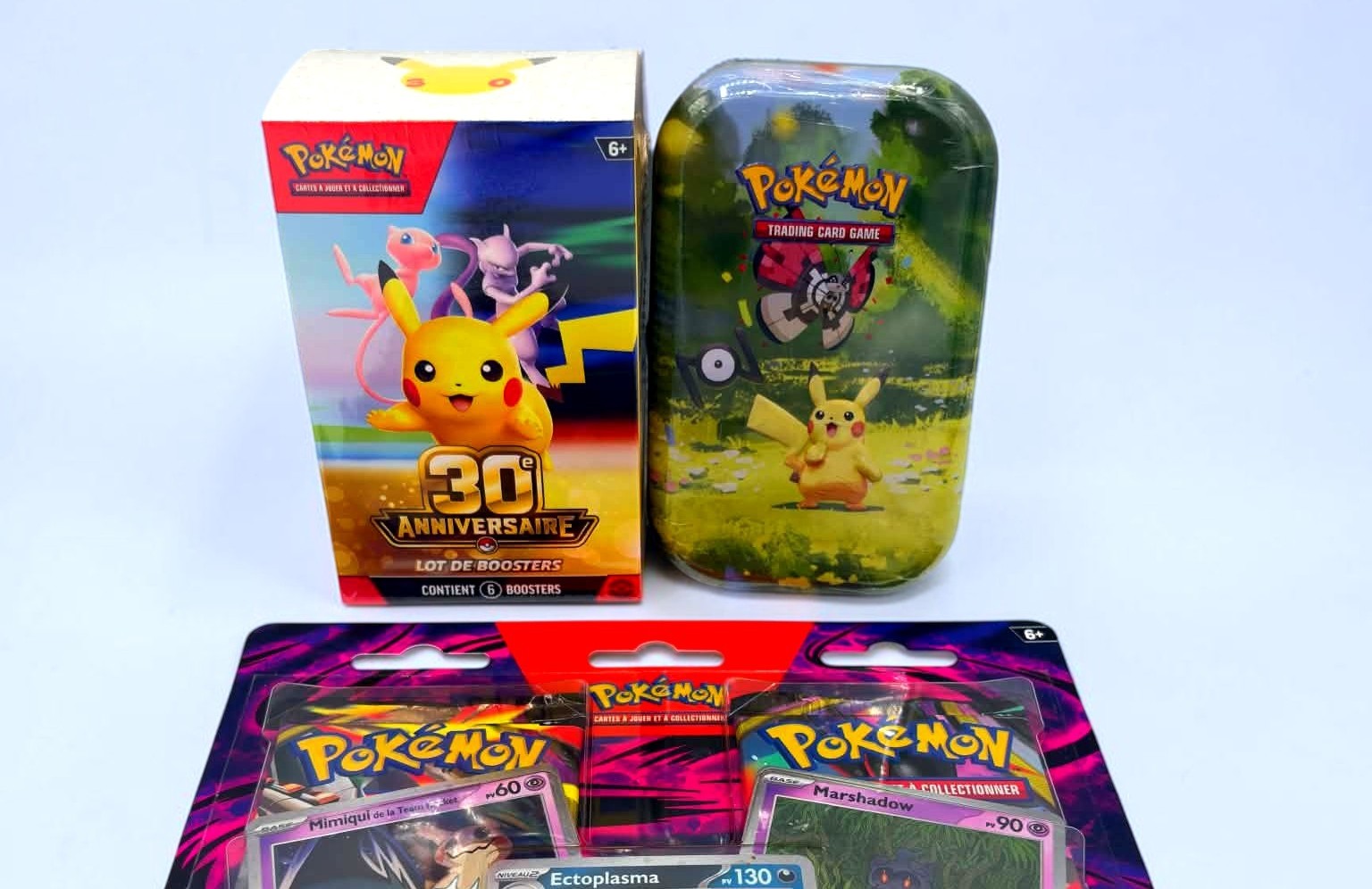 Les Bundles et Mini Tin 30ans Pokemon sont disponibles !